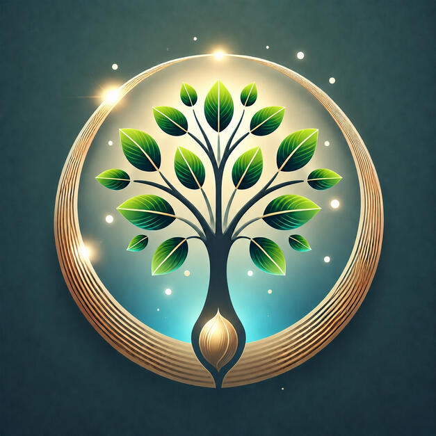 Seed growing into a tree
